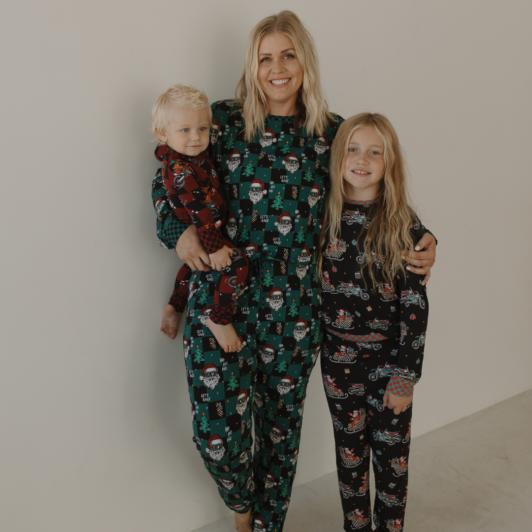 Santas Speedy Sleigh Toddler & Youth Pajamas *PREORDER - SHIPPING OUT BETWEEN DEC 10 - DEC 16*