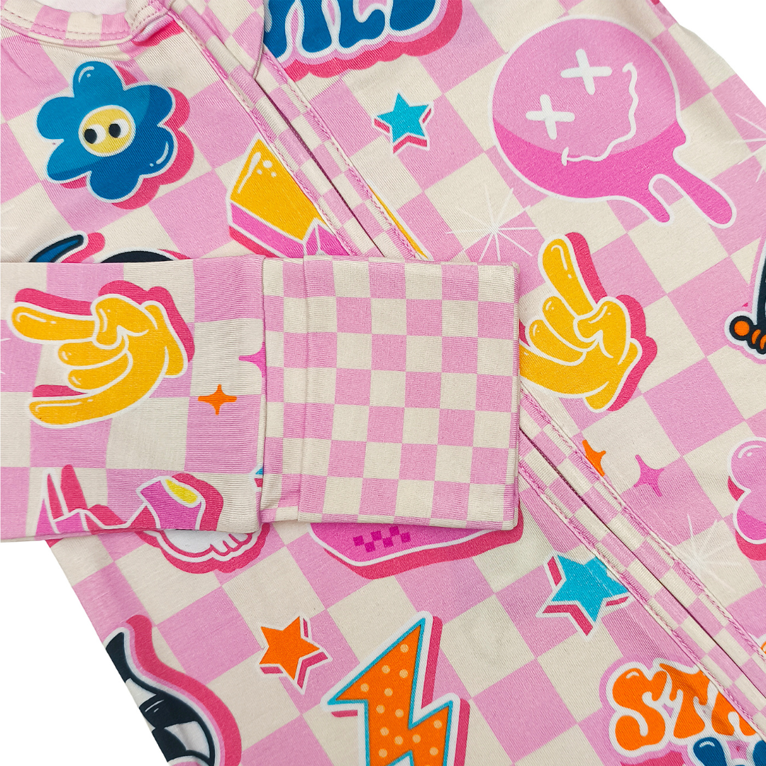 Groovy Zip Up Pajamas / PREORDER SHIPS FEB 2-9