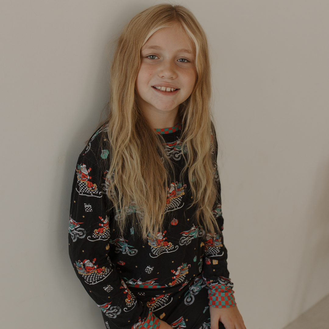 Santas Speedy Sleigh Toddler & Youth Pajamas *PREORDER - SHIPPING OUT BETWEEN DEC 10 - DEC 16*