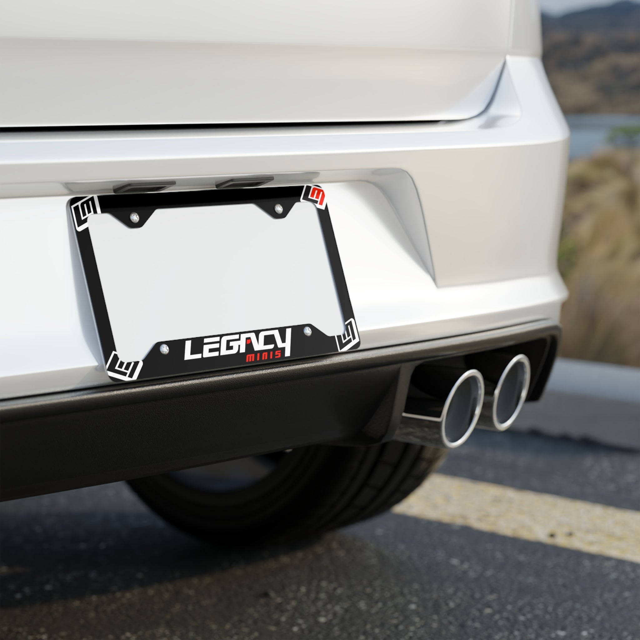 LM Metal License Plate Frame