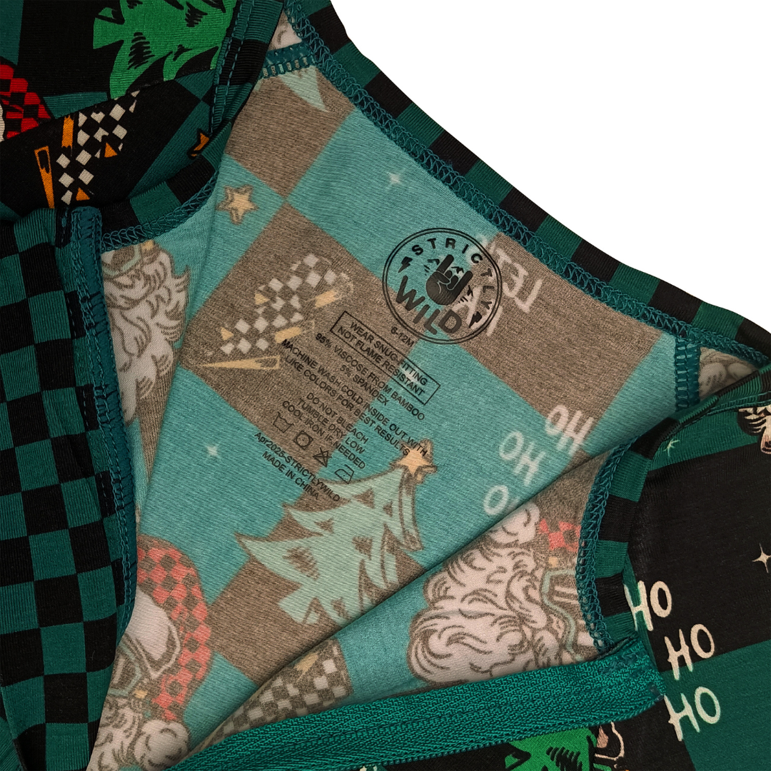 Let's Race Santa Zip Up Pajamas *PREORDER - SHIPPING OUT BETWEEN DEC 10 - DEC 16*