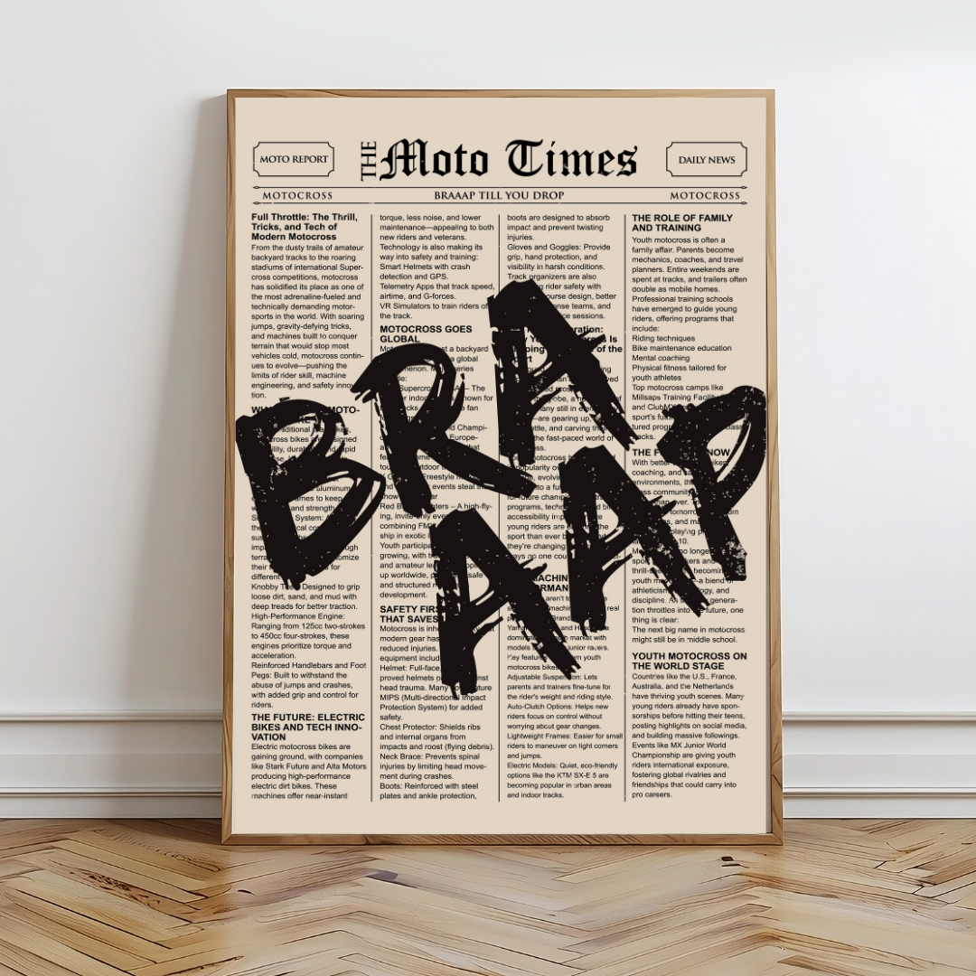 Moto Times Wall Prints - Digital Download