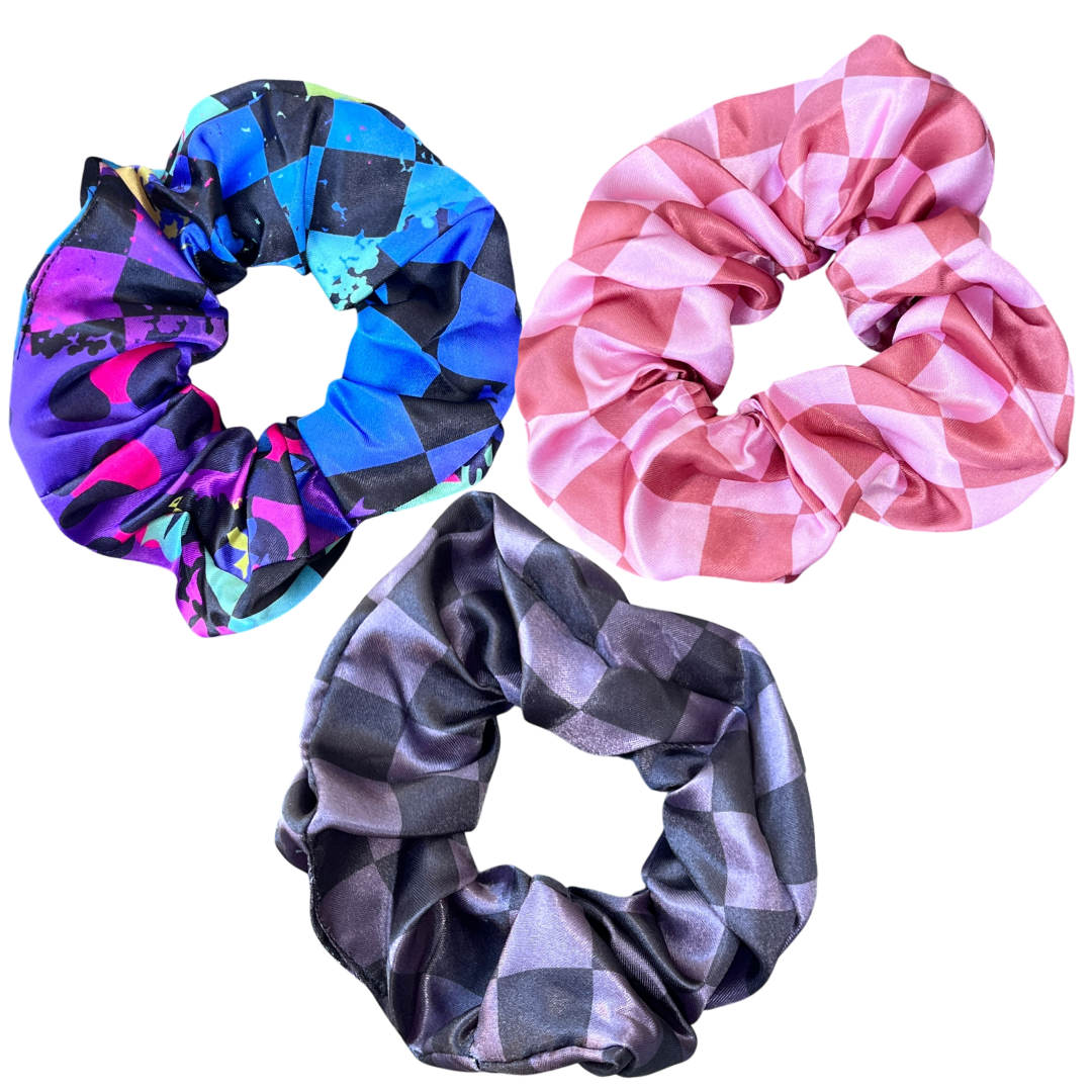 Checkered Scrunchies