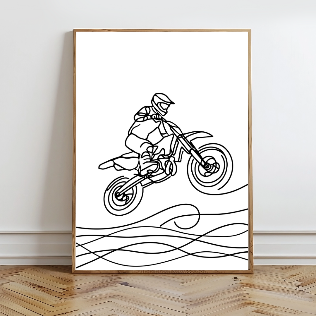 Moto Line Wall Prints - Digital Download
