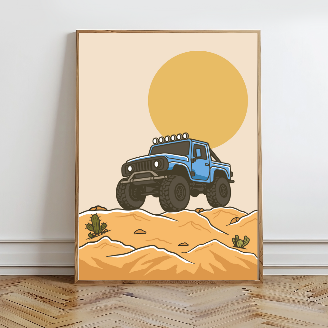 Desert Racing Wall Prints - Digital Download