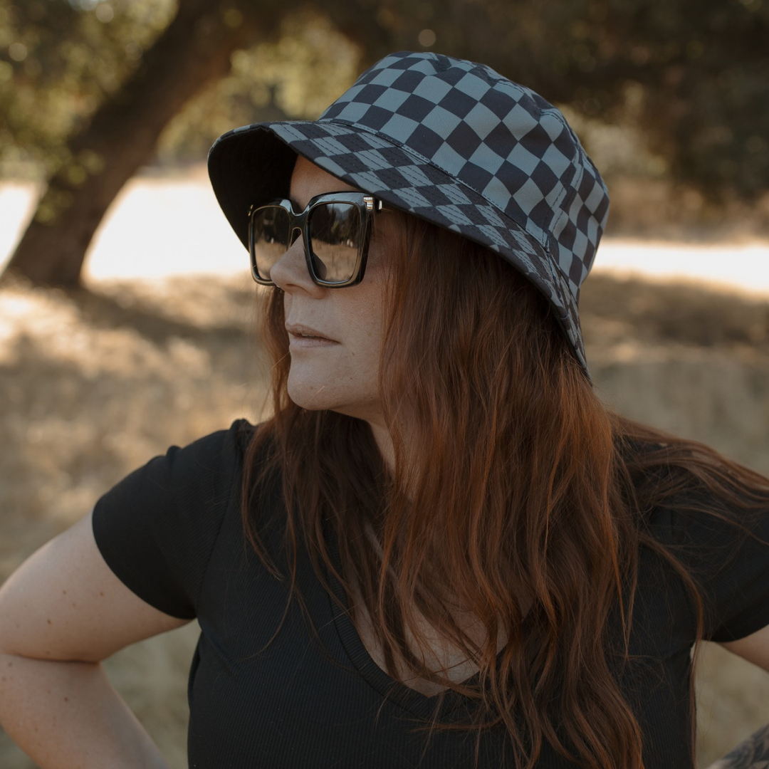 Stealth Checker Bucket Hat