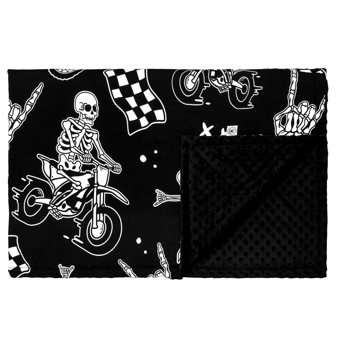 Bikes N Bones Blanket / BABY / PREORDER ships Jan 12 - 16