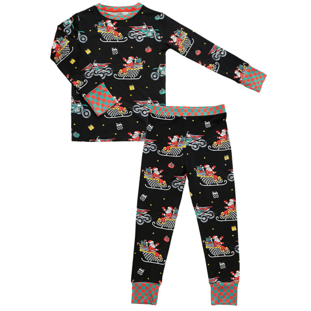 Santas Speedy Sleigh Toddler & Youth Pajamas *PREORDER - SHIPPING OUT BETWEEN DEC 10 - DEC 16*