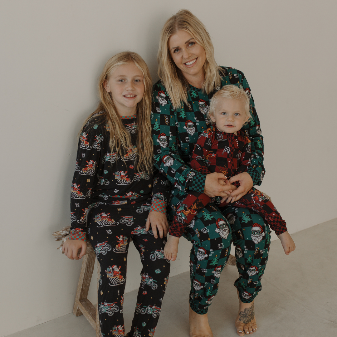 Santas Speedy Sleigh Toddler & Youth Pajamas *PREORDER - SHIPPING OUT BETWEEN DEC 10 - DEC 16*