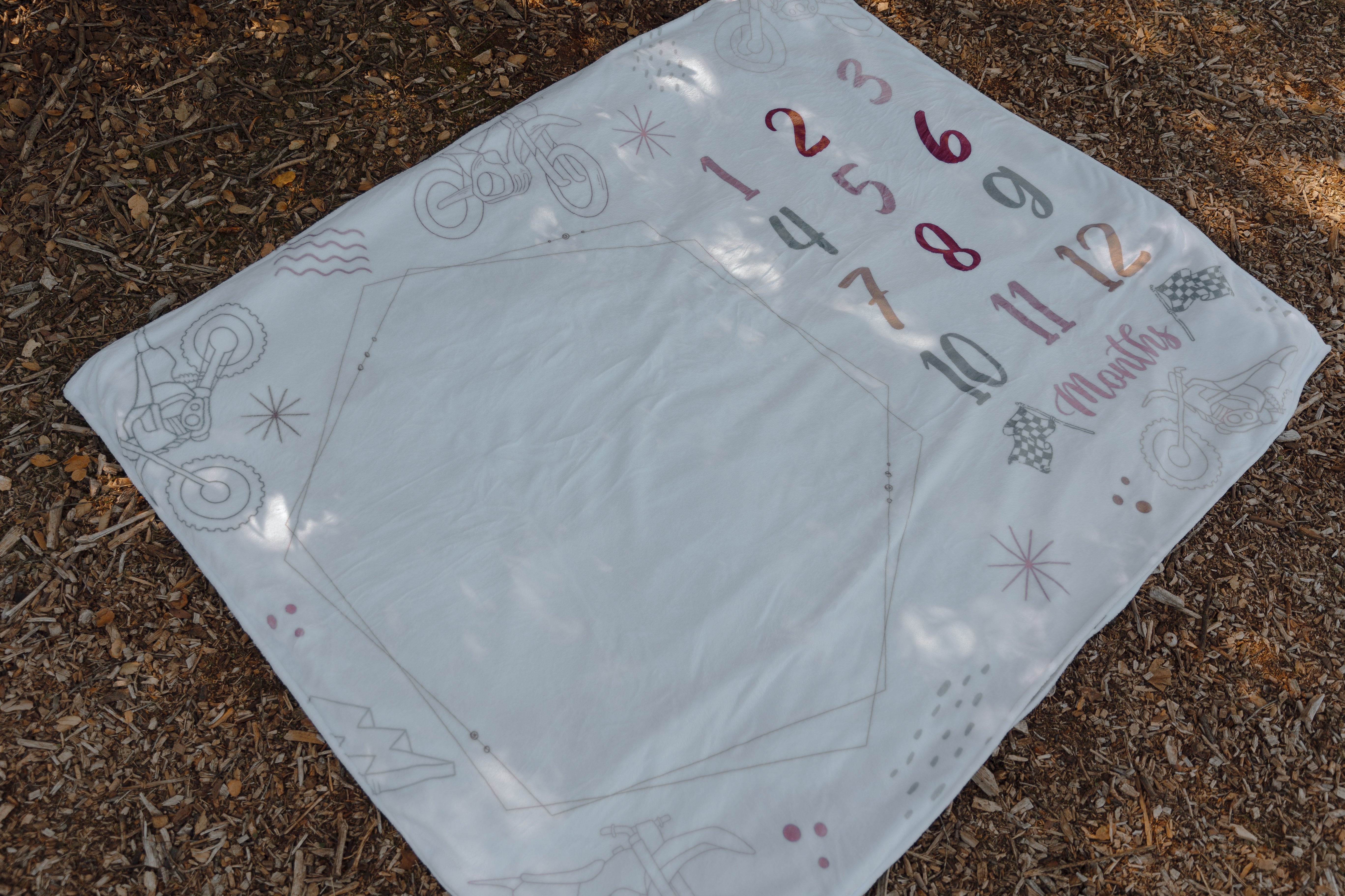 Dirt Bike Darlin Milestone Blanket