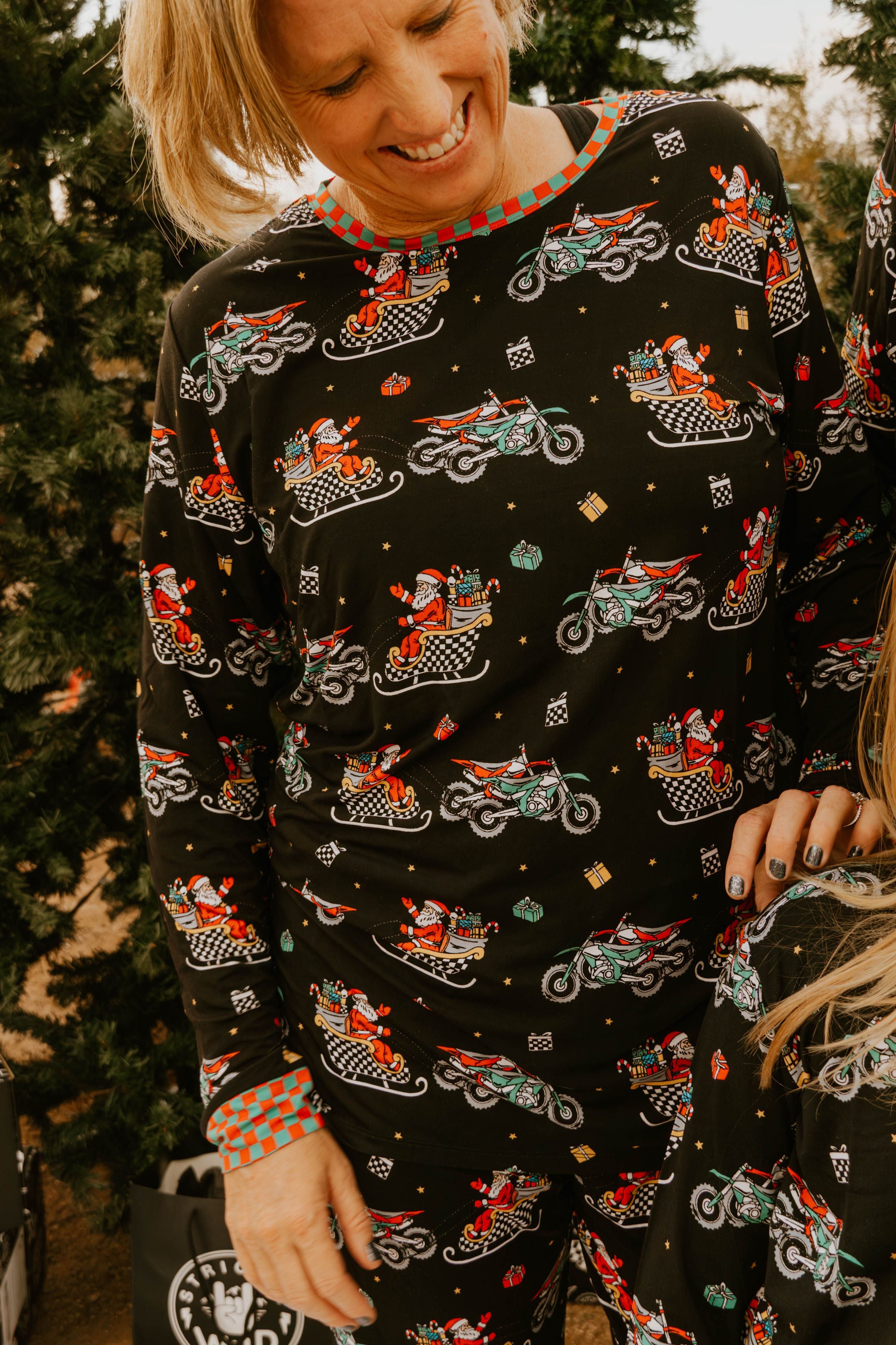 Santas Speedy Sleigh Unisex Adult Pajamas *PREORDER - SHIPPING OUT BETWEEN DEC 10 - DEC 16*