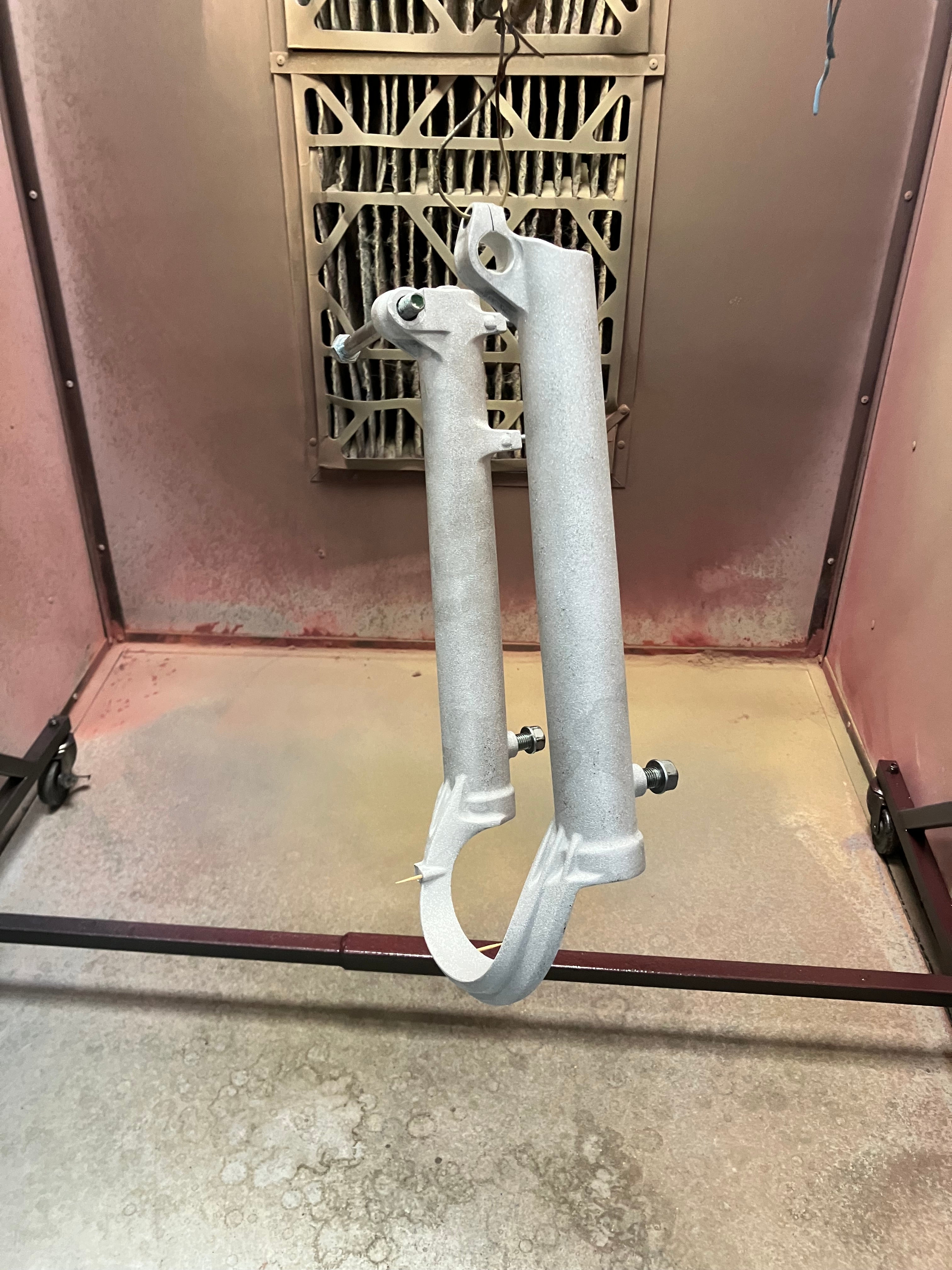 MTB lowers powder coating