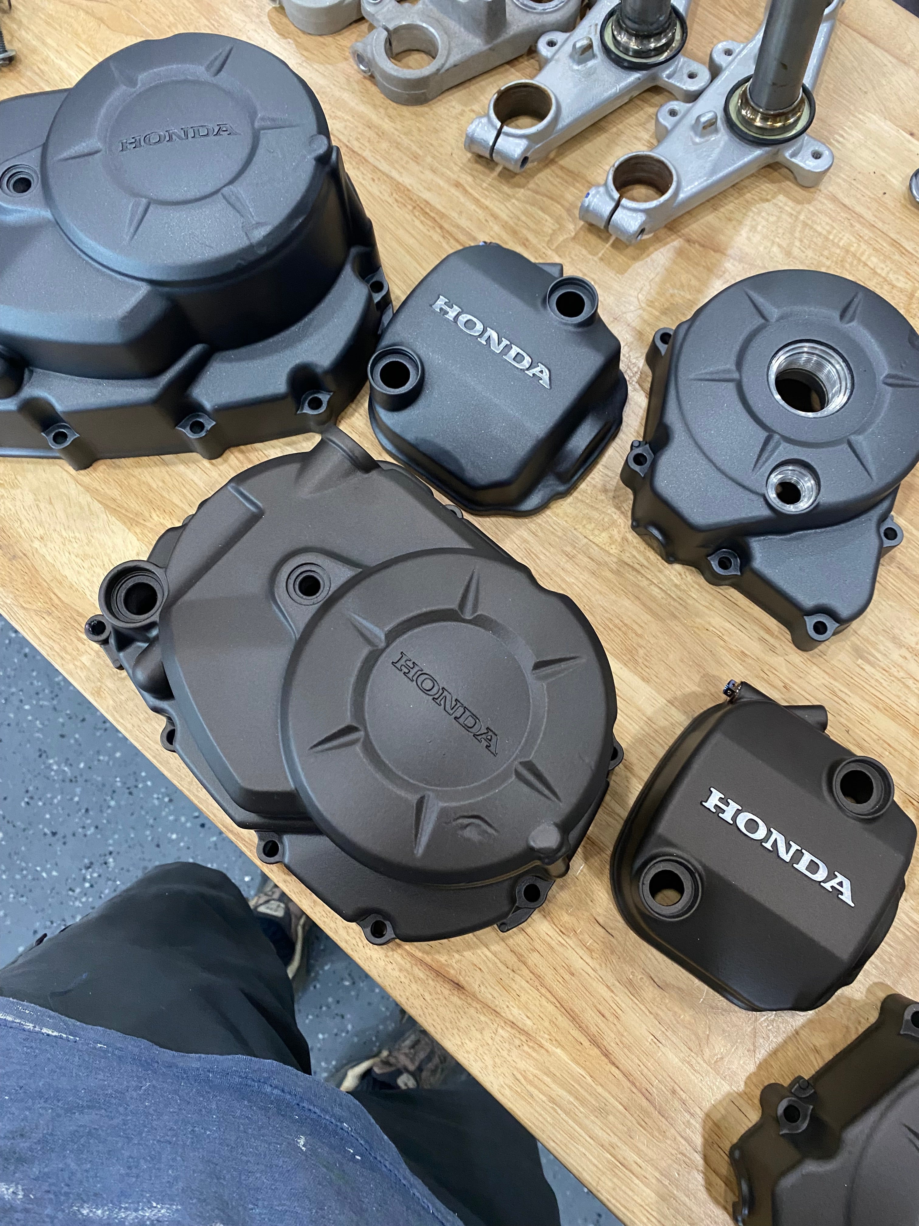 Top-Flat Graphite Charcoal, Bottom-Flat  Beaver Bronze