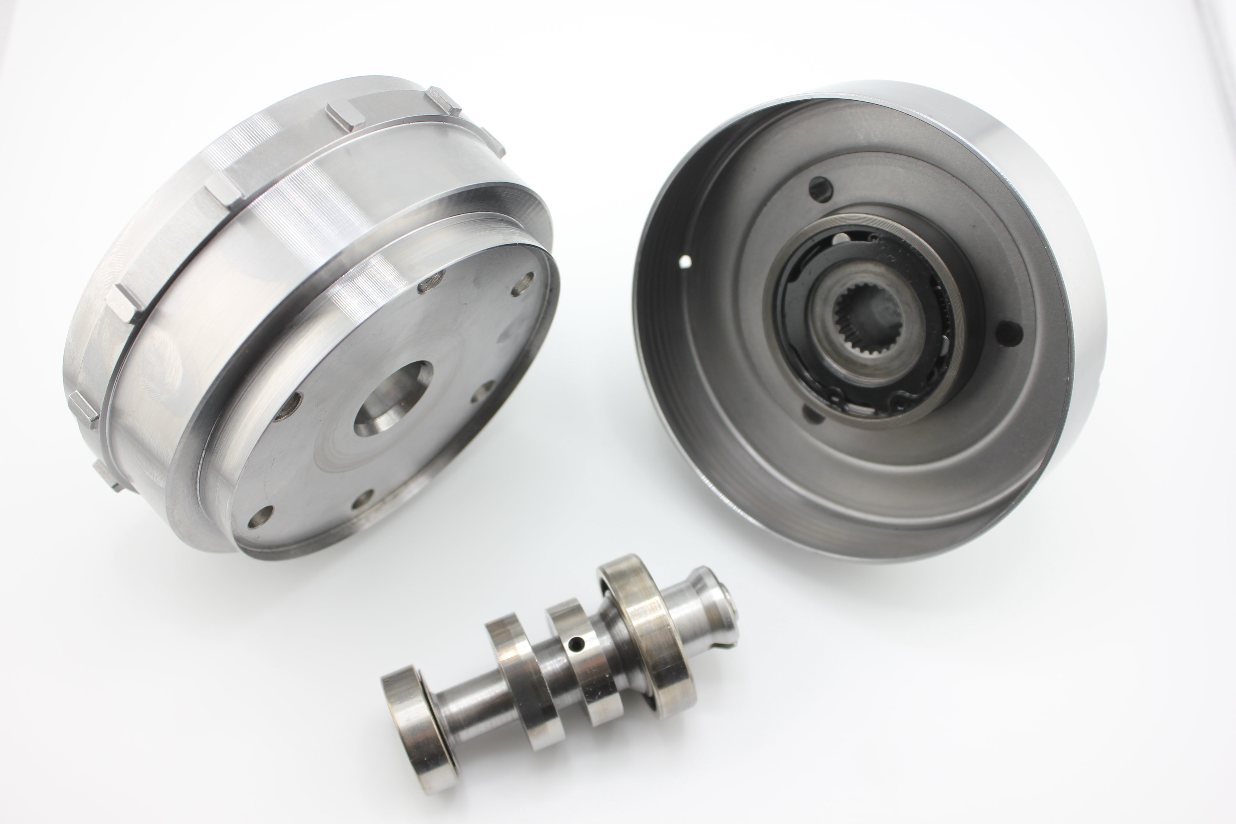 Flywheel, cam, auto clutch housing lightening package