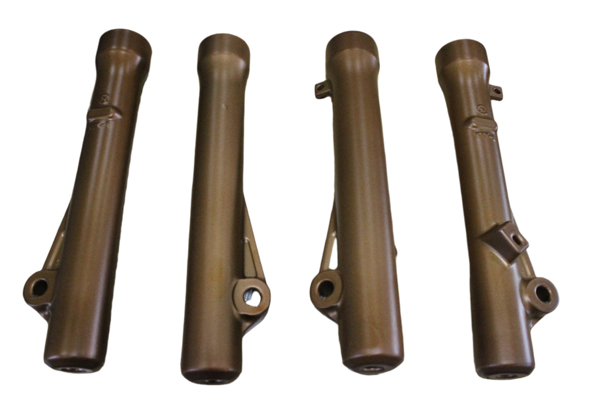 Powder coated fork tube lowers – Legacy Minis