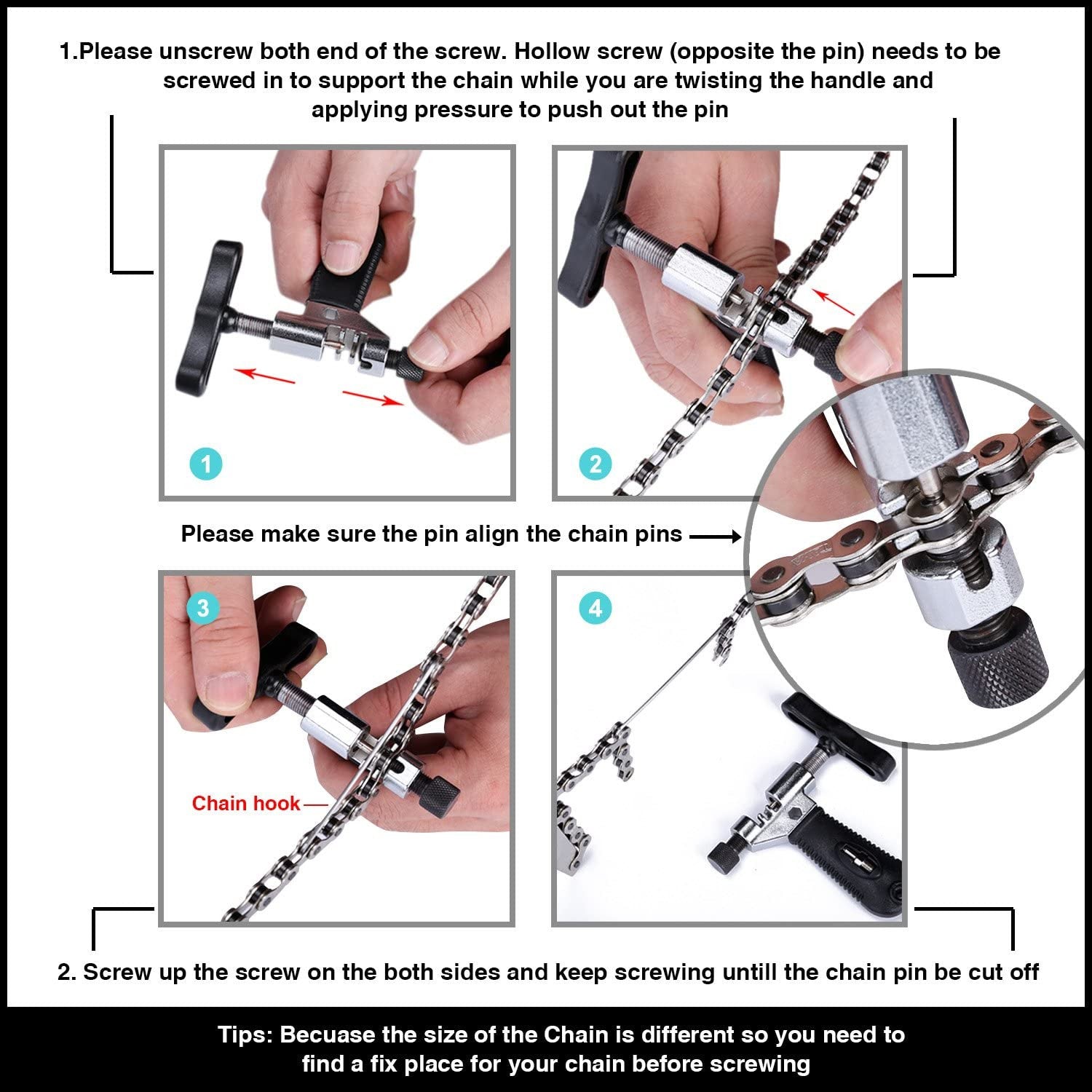 Chain Breaker Adjustment Tool