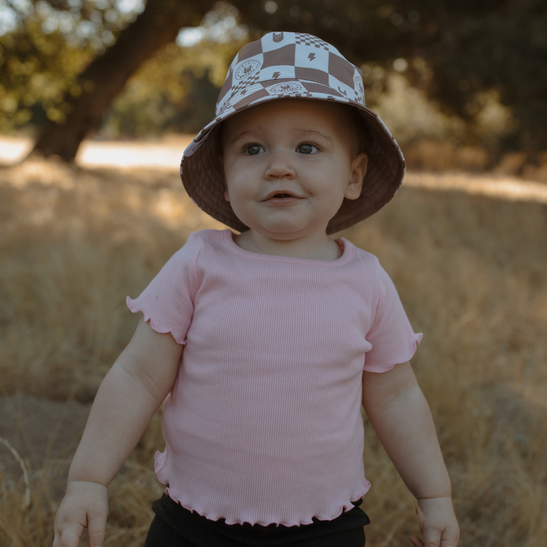 Strictly Wild Checker Bucket Hat