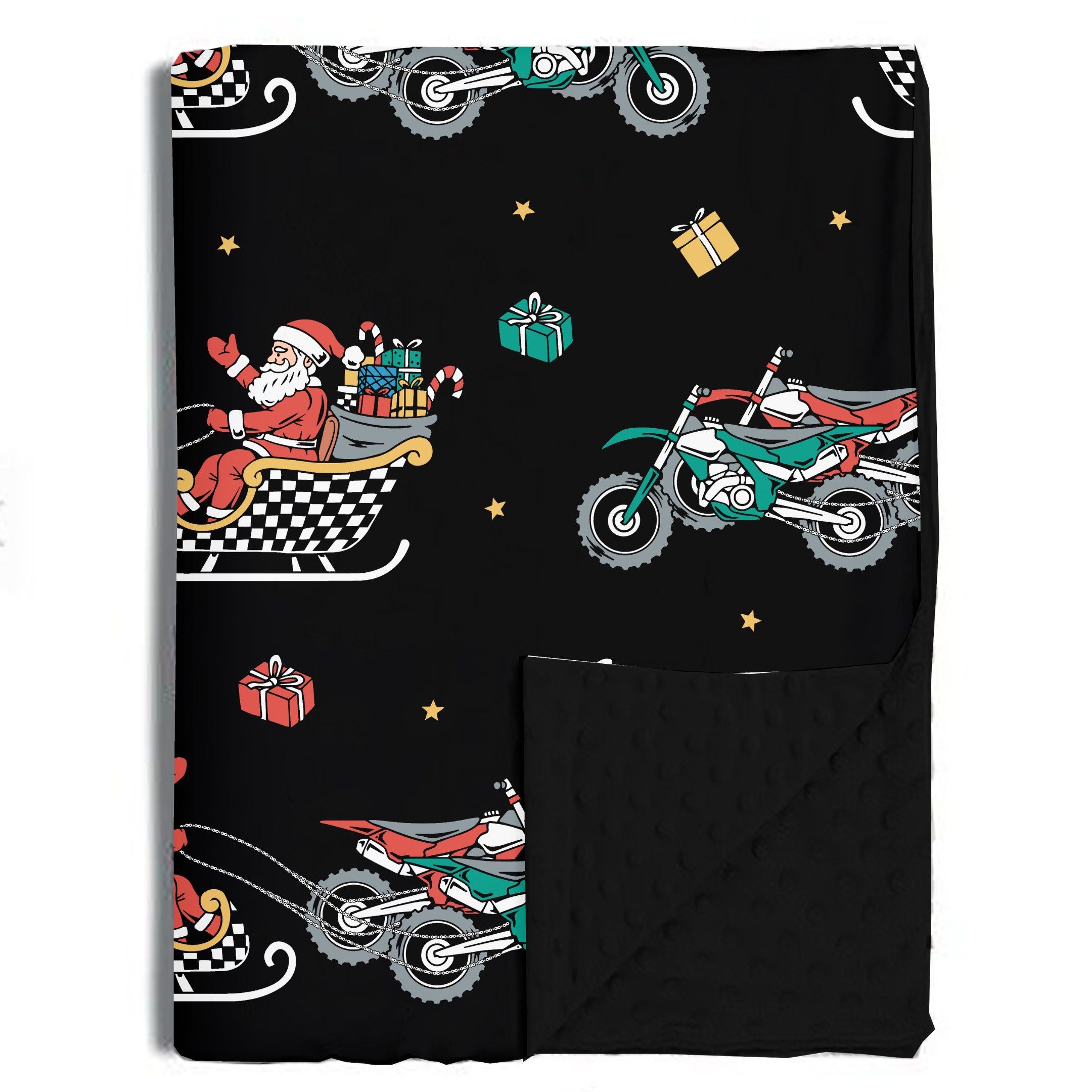 Santas Speedy Sleigh Blanket / Large *PREORDER - SHIPPING OUT BETWEEN NOV 24 - DEC 6*