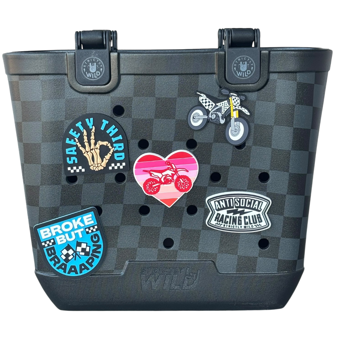 Broke But Braaaping - Moto Tote Charm