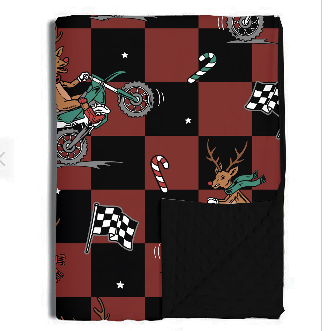 Rudolph The Red nose Racer Blanket / Large *PREORDER - SHIPPING OUT BETWEEN NOV 24 - DEC 6**