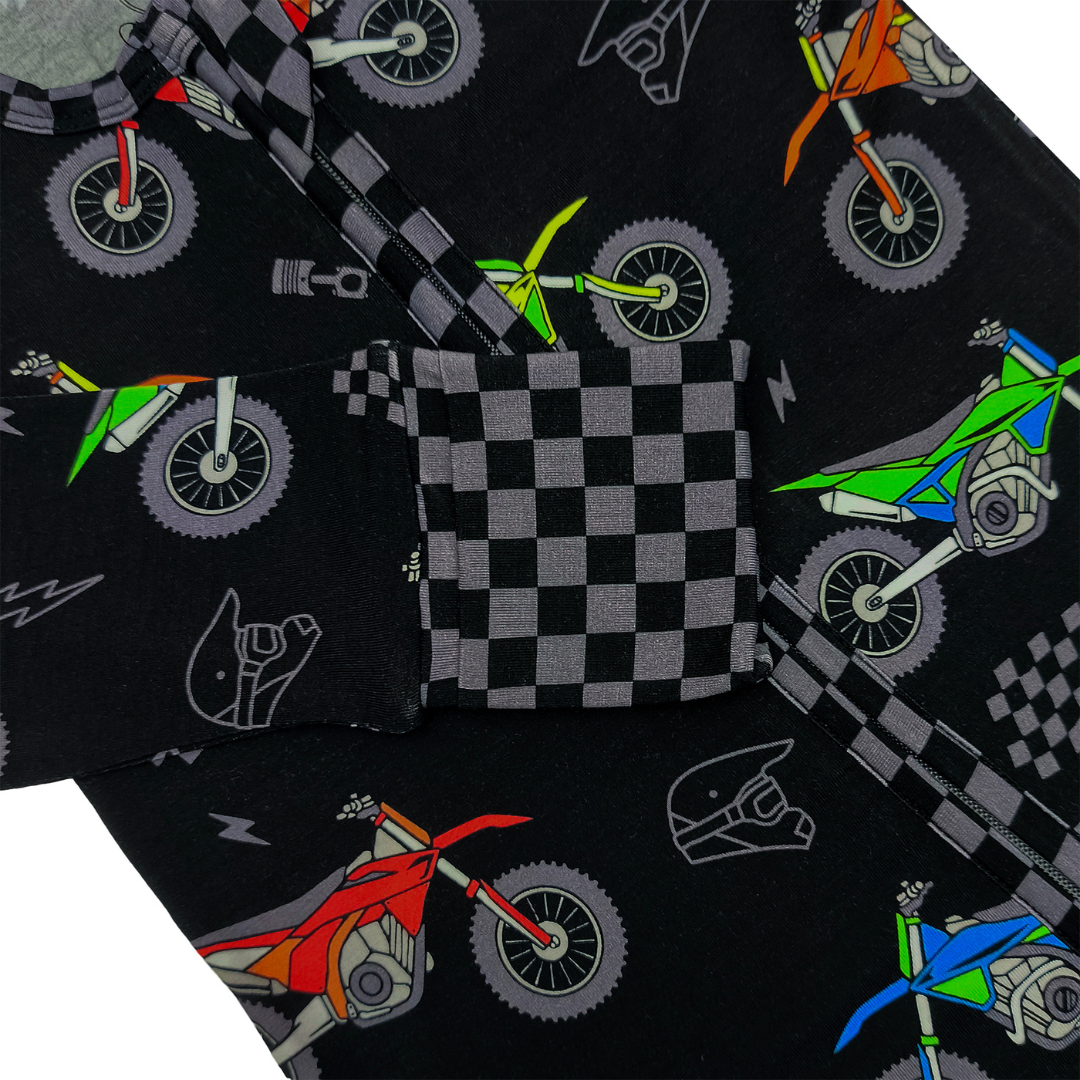 Bike Life Zip Up Pajamas / PREORDER SHIPS FEB 2-9