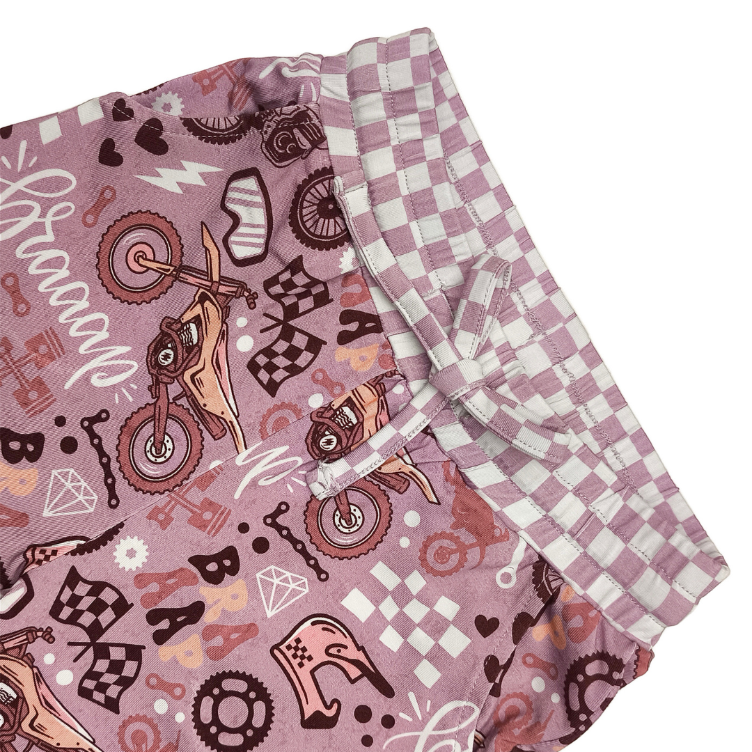 Braaap Like A Girl 2 Piece Pajamas / PREORDER ships Jan 12 - 16