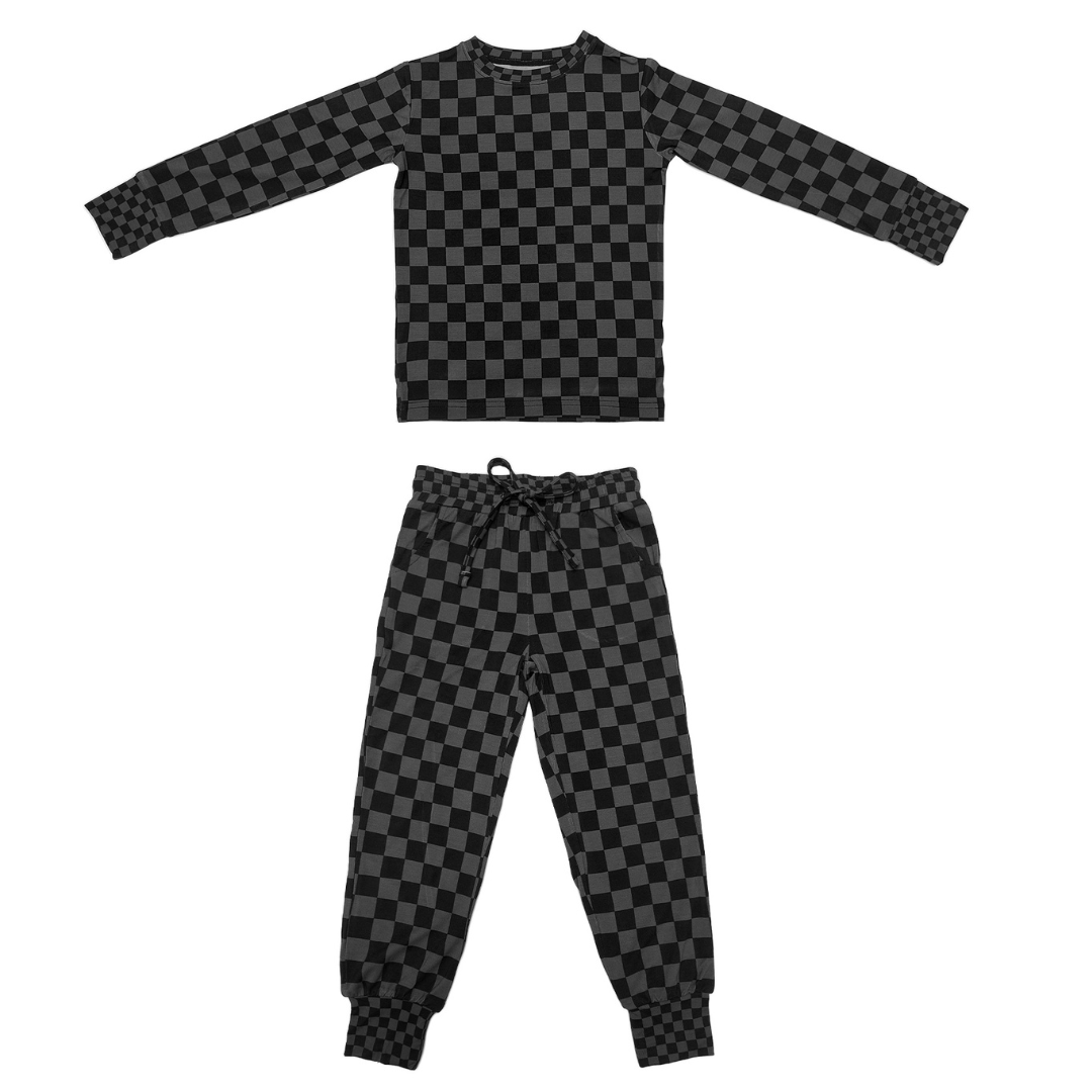 Stealth Checker 2 Piece Pajamas / PREORDER: est shipping Nov 16 - Dec 9
