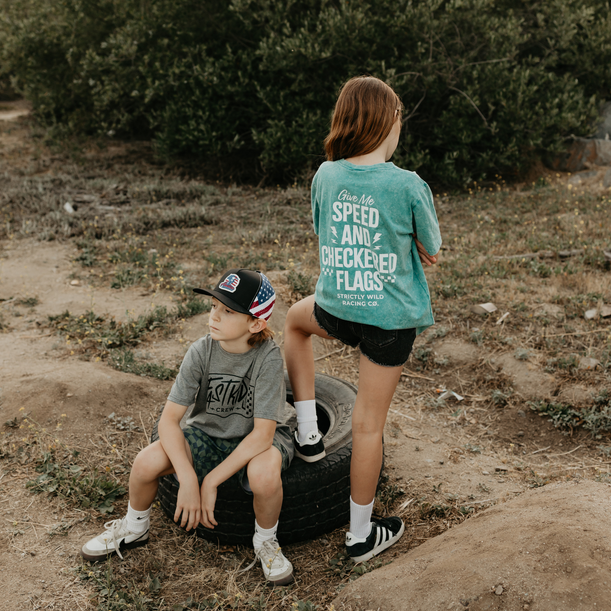 Give Me Speed & Checkered Flags T-Shirt