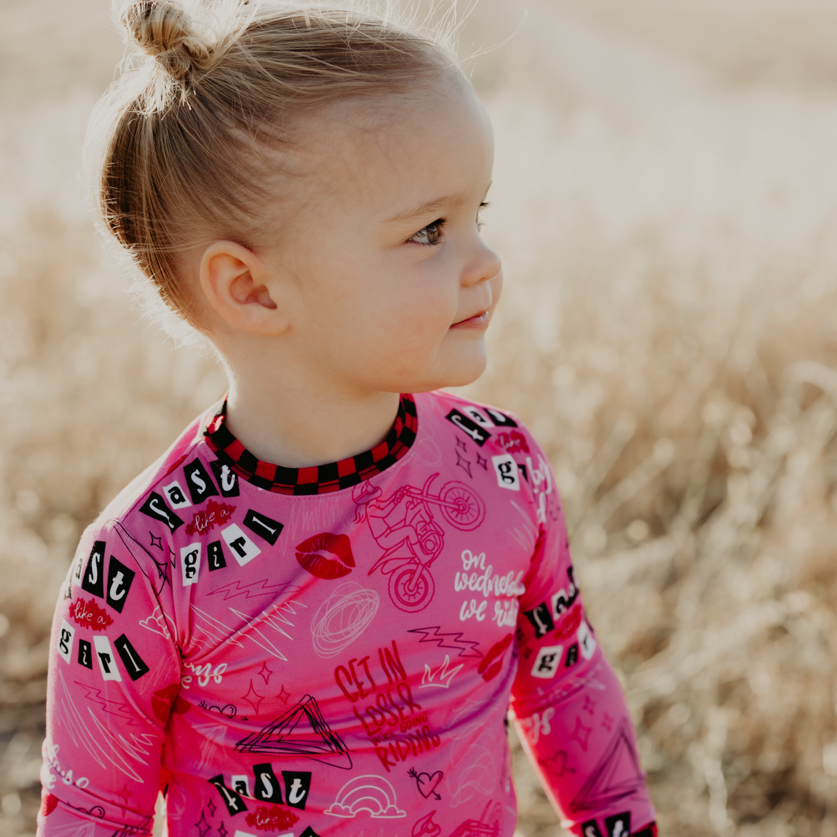 Fast Like A Girl 2 Piece Pajamas / PREORDER: est shipping Nov 16 - Dec 9