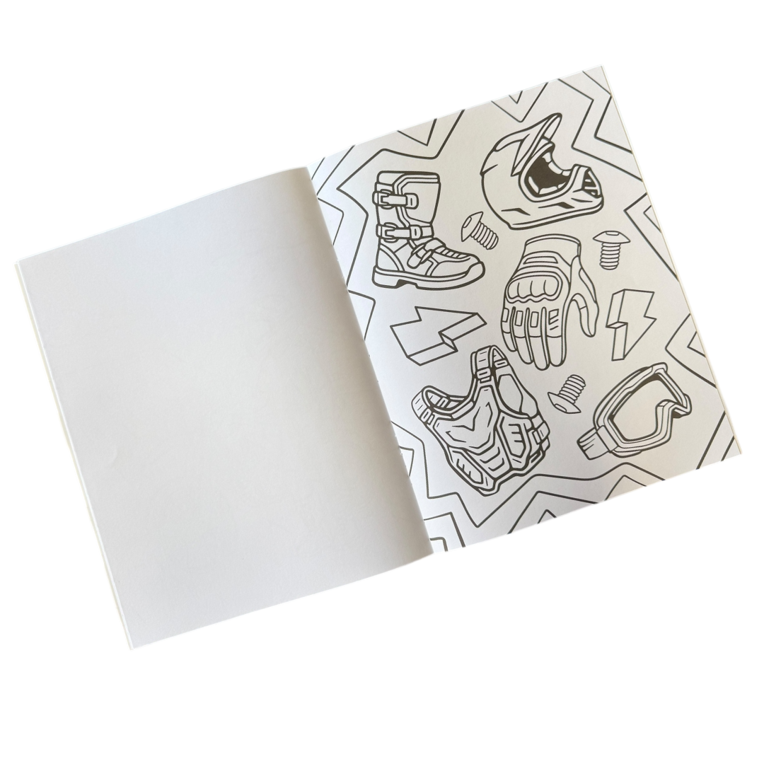 Dirt Bike Coloring Book
