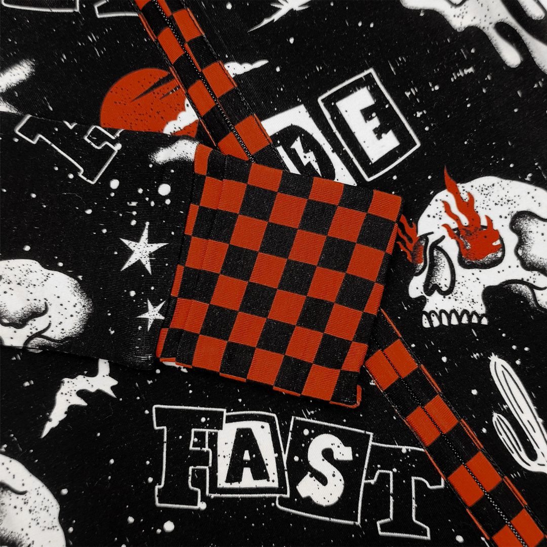 Ride Fast Zip Up Pajamas / PREORDER SHIPS FEB 2-9