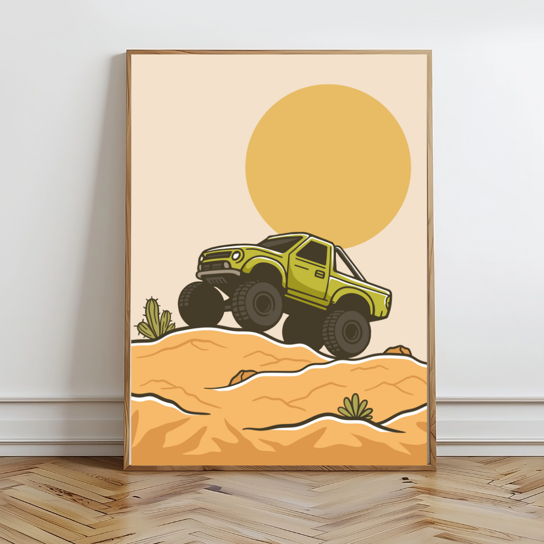 Desert Racing Wall Prints - Digital Download