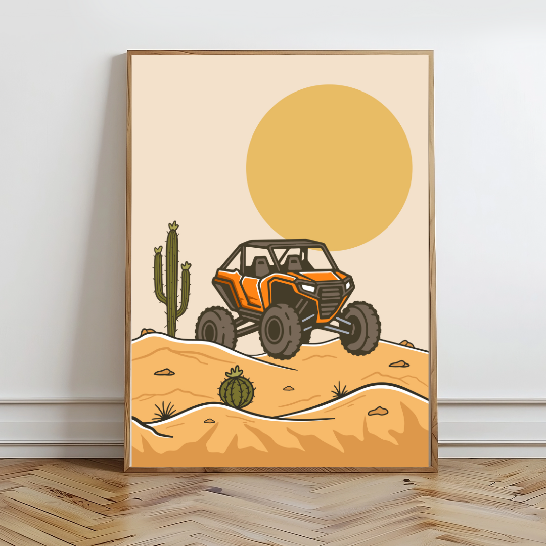 Desert Racing Wall Prints - Digital Download