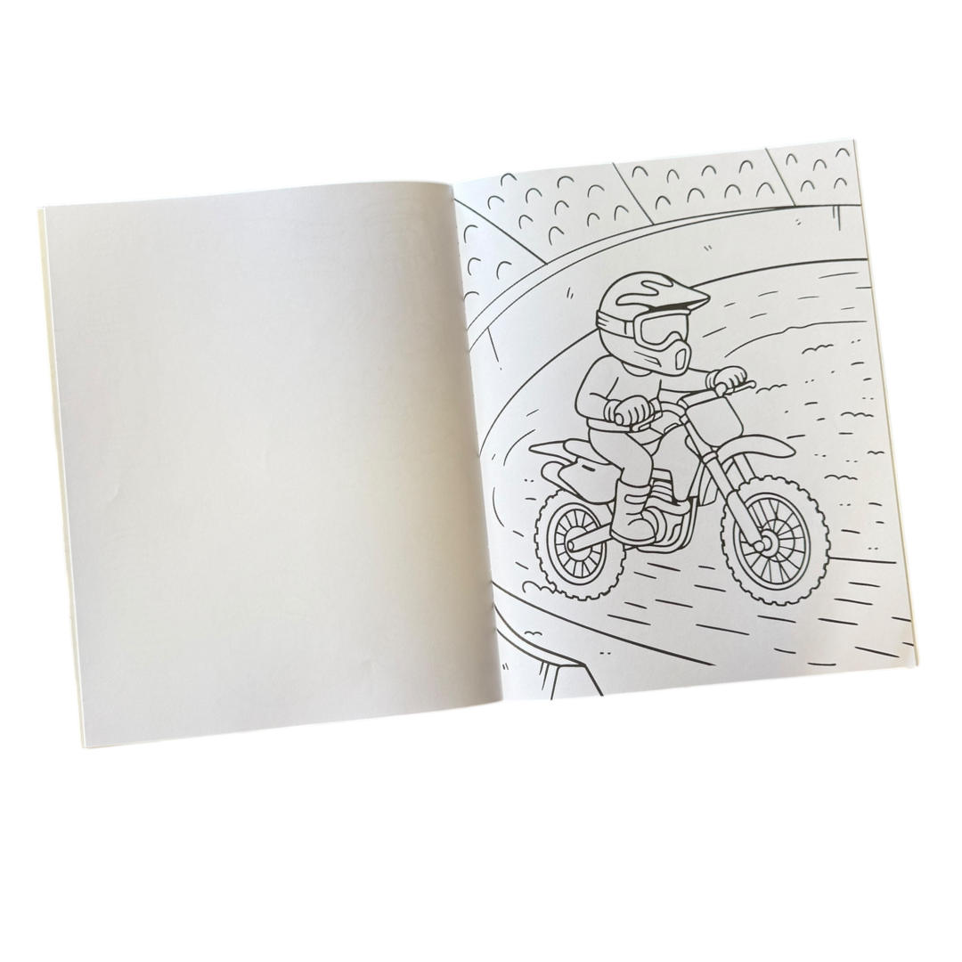 Dirt Bike Coloring Book