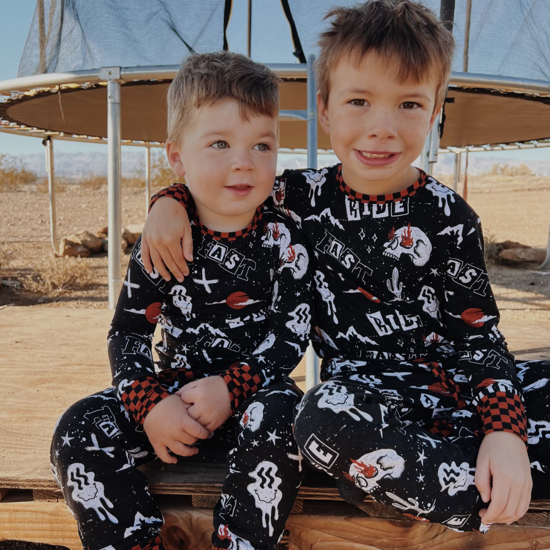 Ride Fast 2 Piece Pajamas / PREORDER SHIPS FEB 2-9
