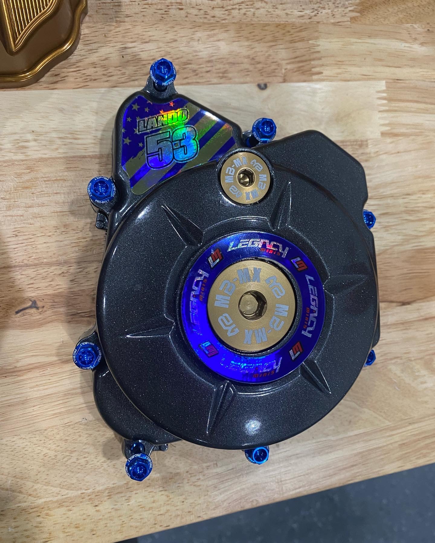 Powder coated clutch, ignition and valve covers