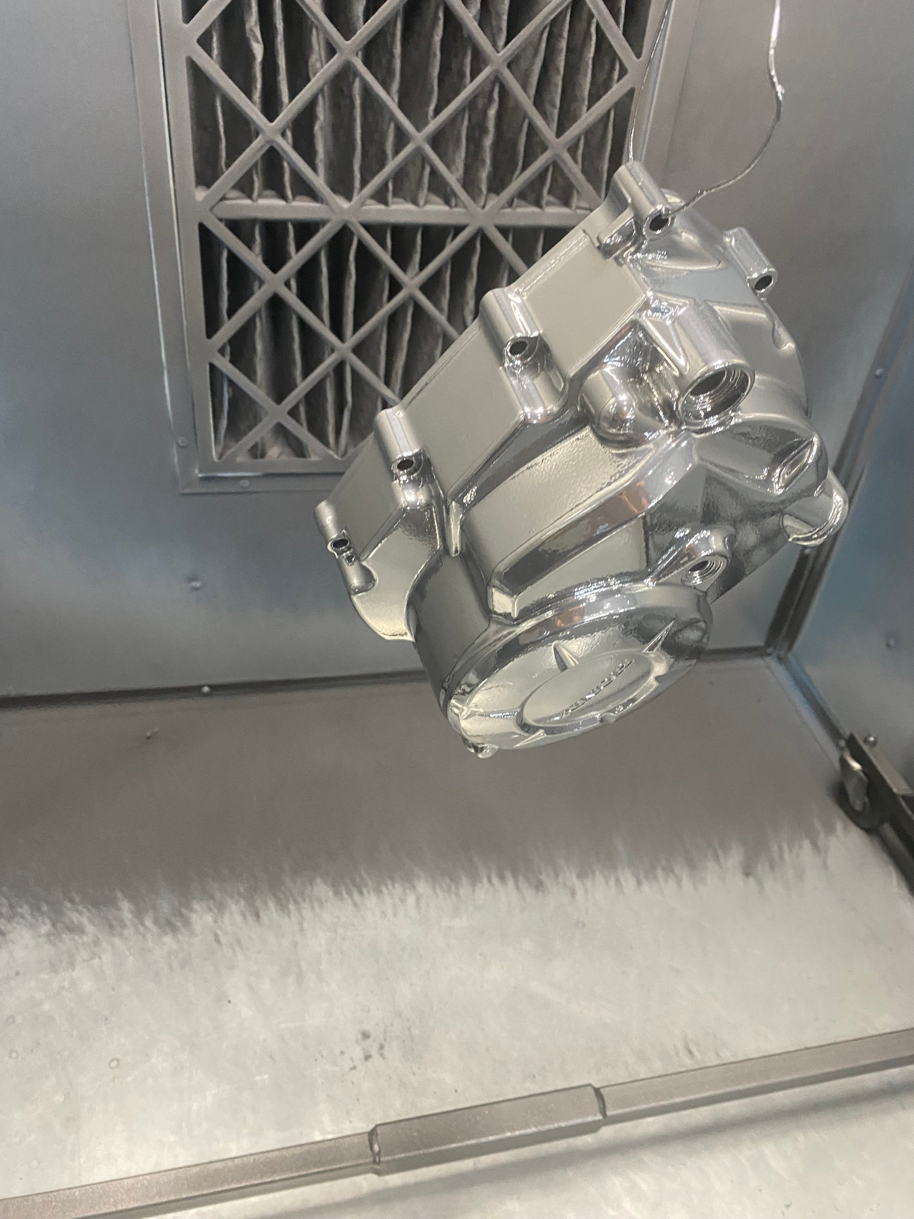 Powder coated clutch, ignition and valve covers