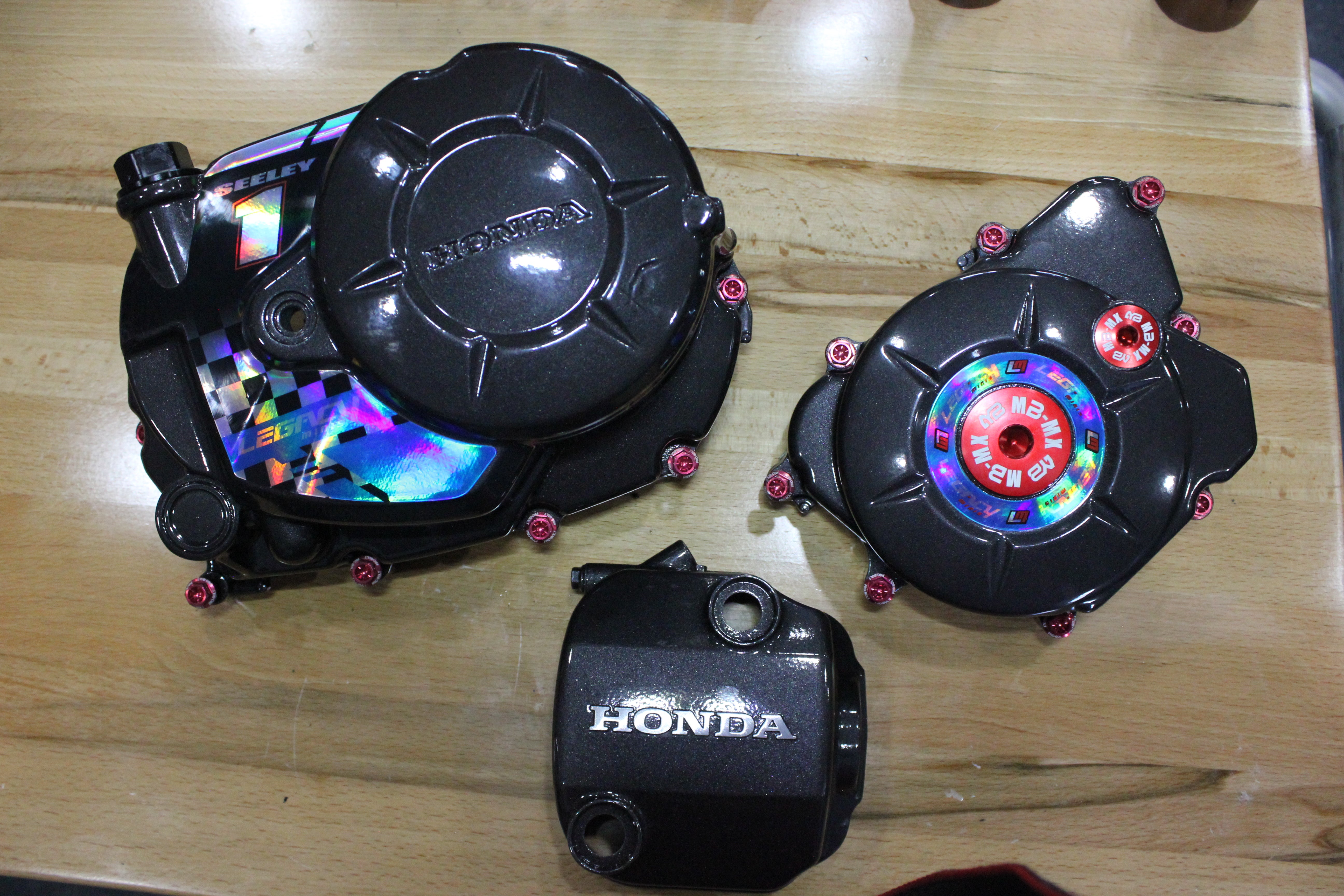 Black chrome over Graphite charcoal