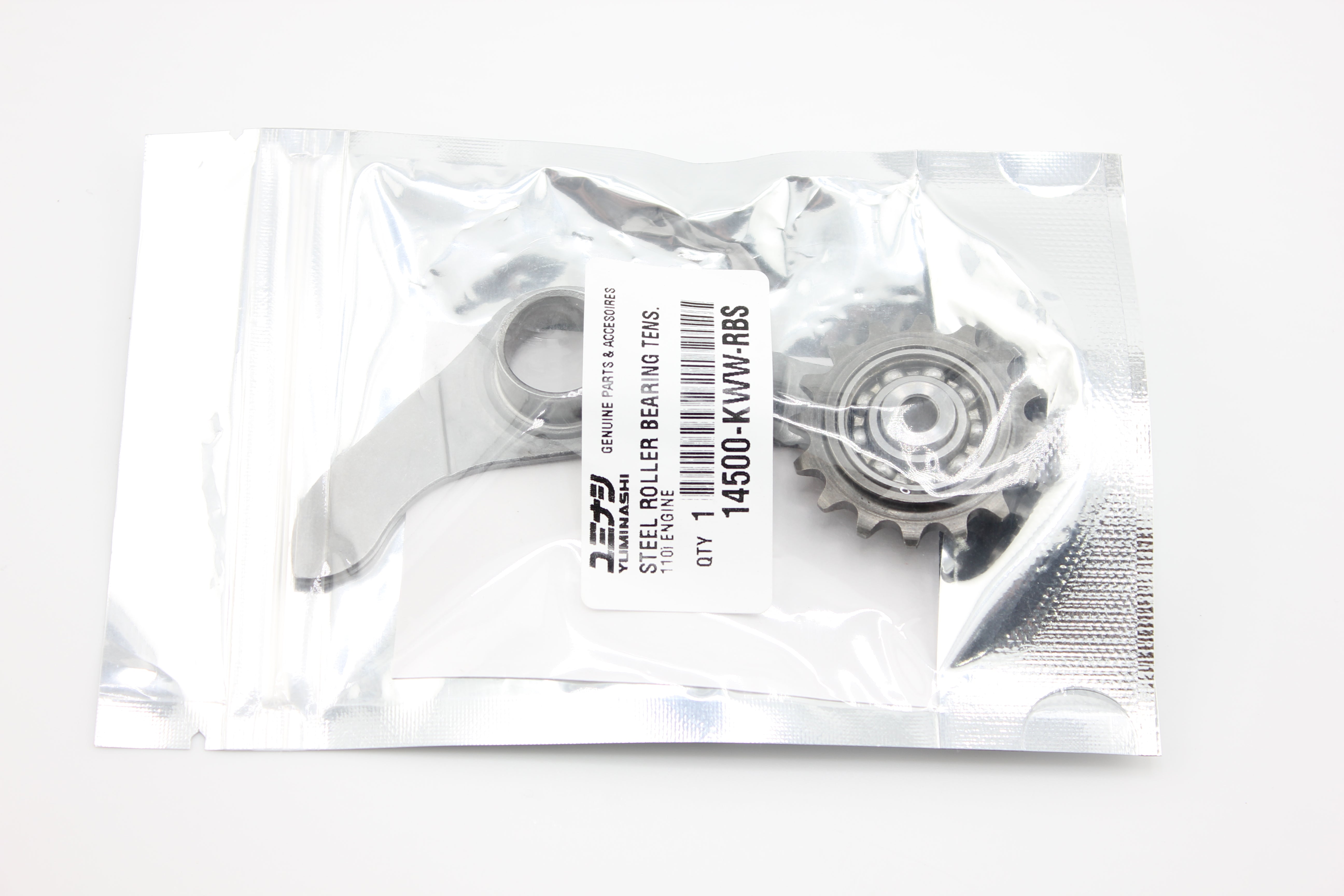 Crf110 steel roller bearing cam chain tensioner arm