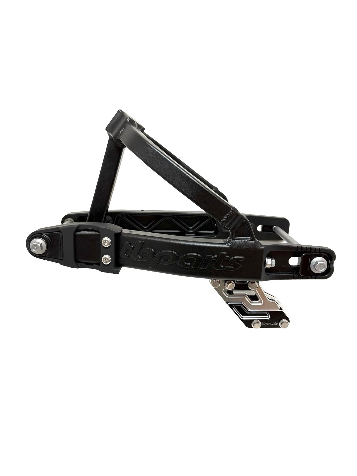 TBparts Swingarm, +2″ Black With Chain Guide – Honda CRF110F